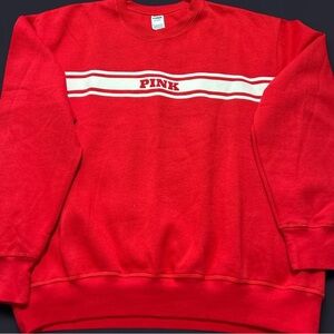 PINK Victoria's Secret Men's Red Crewneck Sweater